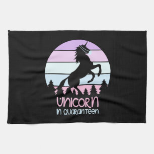 Unicorn in quaranteen tea towel