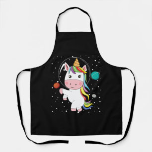 Unicorn In Space Apron