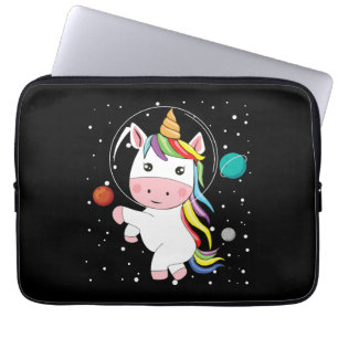 Unicorn In Space Laptop Sleeve