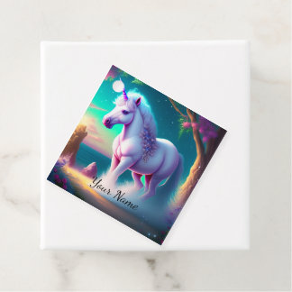 Unicorn In the Forest Art Print    Favour Tags