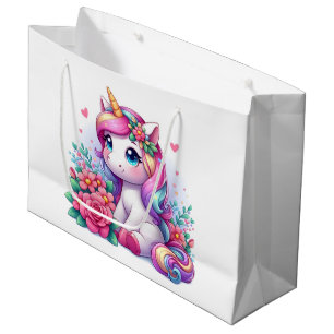 Unicorn In The Garden  Large Gift Bag