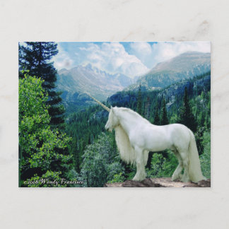 Unicorn In The Mountains Postcard