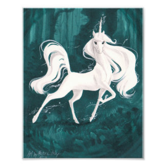 Unicorn in the Woods Photo Print