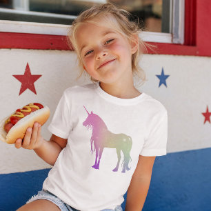 Unicorn in Universe Colours Baby T-Shirt