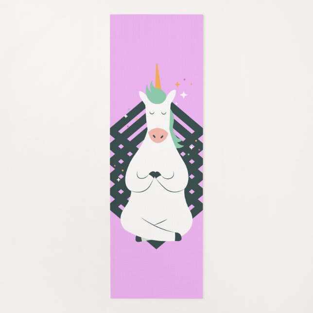 Unicorn in Yoga Pose Yoga Mat (Front)