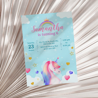 Unicorn  invitation