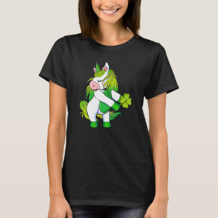 Unicorn Ireland Irish Shamrock Happy St Patrick's T-Shirt