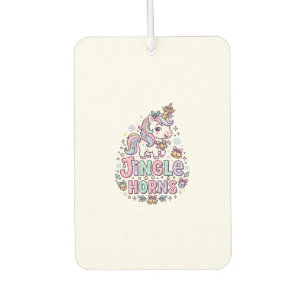 Unicorn Jingle Horns Charming Apparel Graphic_1 Car Air Freshener