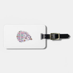 Unicorn Jingle Horns Charming Apparel Graphic_1 Luggage Tag