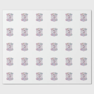 Unicorn Just a Girl Who Loves Unicorns White Backg Wrapping Paper