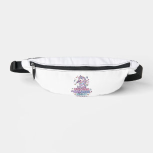 Unicorn Karaoke Night Bold Typography Product Grap Bum Bags