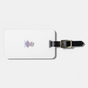 Unicorn Karaoke Night Bold Typography Product Grap Luggage Tag