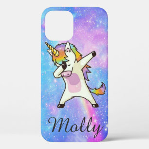 Unicorn Kawaii Cute Rainbow Gift Custom Text iPhone 12 Pro Case