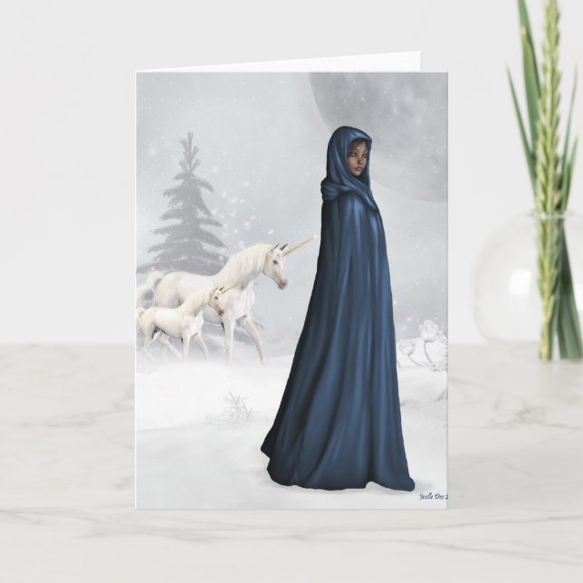 Unicorn Keeper Greeting Card (Front)