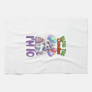 Unicorn Kids 10th Birthday Party Boy 10 Year Old B Tea Towel
