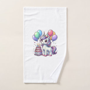 Unicorn Kids Birthday Party Boy Bday Girl Candles Hand Towel