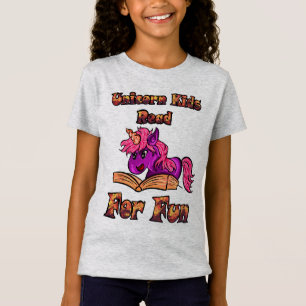 Unicorn Kids Read For Fun T-Shirt