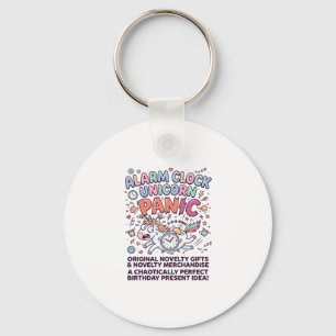 Unicorn Kingdom Guard Adorable Vector Design_1 Key Ring