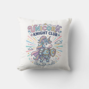Unicorn Knight Club Print Ready Apparel Graphic_1 Cushion