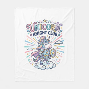 Unicorn Knight Club Print Ready Apparel Graphic_1 Fleece Blanket