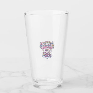 Unicorn Knitting Crochet Unicorn Adorable Typograp Glass