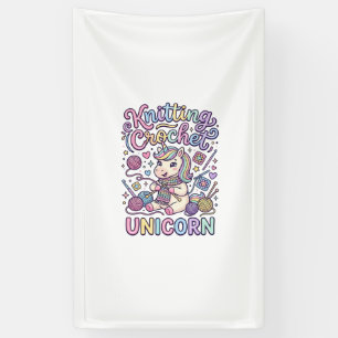 Unicorn Knitting Crochet Unicorn Charming White Ba Banner