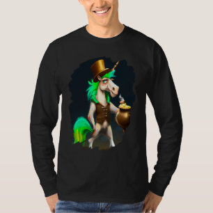 Unicorn Leprechaun  Unicorns St Patricks Day T-Shirt