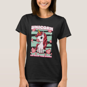 Unicorn Less Gallop More Sparkle Unicorn T-Shirt