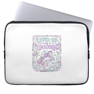 Unicorn Level Up Like a Unicorn Adorable Marketpla Laptop Sleeve