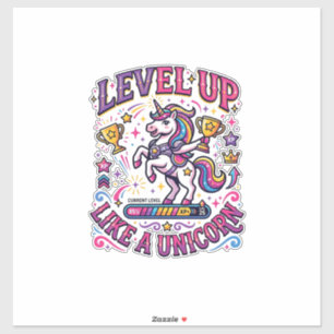 Unicorn Level Up Like a Unicorn Commercial Cute Gi