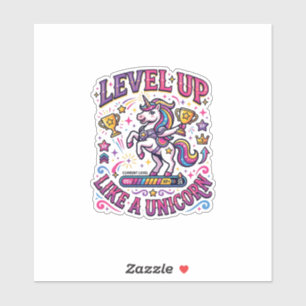 Unicorn Level Up Like a Unicorn Commercial Cute Gi