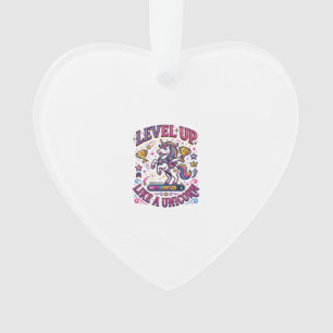 Unicorn Level Up Like a Unicorn Commercial Cute Gi Ornament