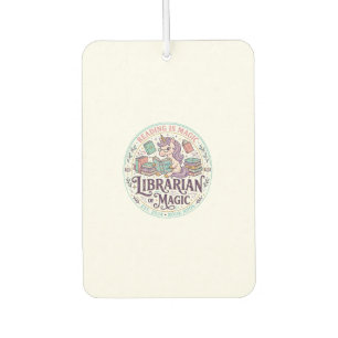 Unicorn Librarian of Magic Original Product Graphi Car Air Freshener