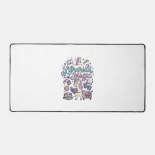 Unicorn Librarian of Magic Print Ready Apparel Gra Desk Mat