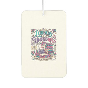 Unicorn Library Unicorn Colorful POD Artwork_1 Car Air Freshener