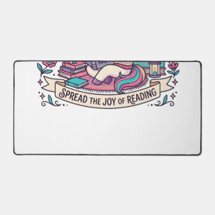Unicorn Library Unicorn Colourful POD Artwork_1 Desk Mat