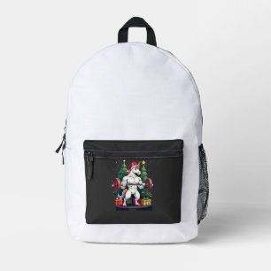 Unicorn Lifting Christmas Weightlifting Deadlift G Printed Backpack