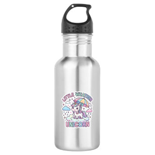 Unicorn Little Weather Unicorn Graphic Design Whit 532 Ml Water Bottle