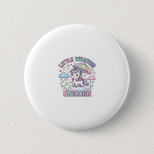 Unicorn Little Weather Unicorn Graphic Design Whit 6 Cm Round Badge