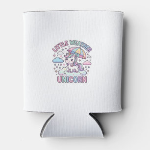 Unicorn Little Weather Unicorn Graphic Design Whit Can Cooler