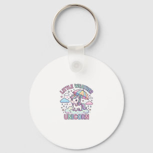 Unicorn Little Weather Unicorn Graphic Design Whit Key Ring