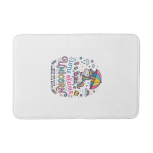 Unicorn Little Weather Unicorn Trendy Shirt Graphi Bath Mat