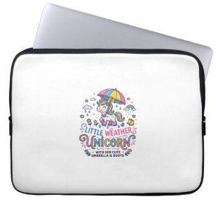 Unicorn Little Weather Unicorn Trendy Shirt Graphi Laptop Sleeve