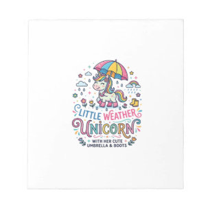 Unicorn Little Weather Unicorn Trendy Shirt Graphi Notepad