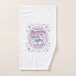 Unicorn Llamacorn Fiesta Playful Shirt Graphic_1 Hand Towel