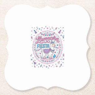 Unicorn Llamacorn Fiesta Playful Shirt Graphic_1 Paper Coaster