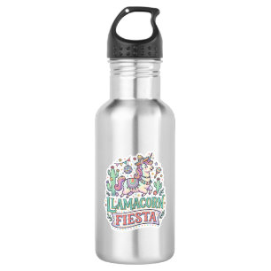 Unicorn Llamacorn Fiesta Premium Vector POD Artwor 532 Ml Water Bottle
