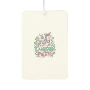 Unicorn Llamacorn Fiesta Premium Vector POD Artwor Car Air Freshener