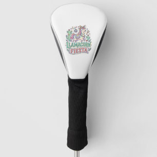 Unicorn Llamacorn Fiesta Premium Vector POD Artwor Golf Head Cover