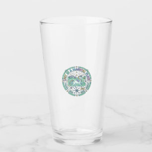 Unicorn Lost in a Magical Place Funny Print on Dem Glass